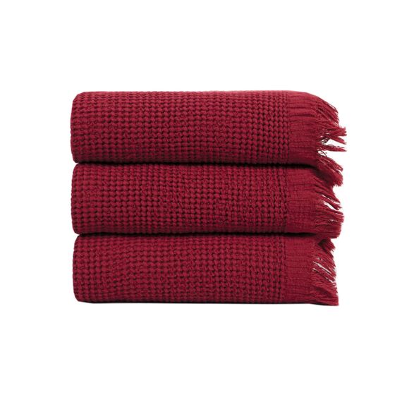 Рушник Lotus Home 11382 Туреччина 50*100 см  Бавовна + бамбук Червоний