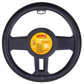 Чохол на кермо VLOD-L2170 BK M чорний/БО/шкіра один шов