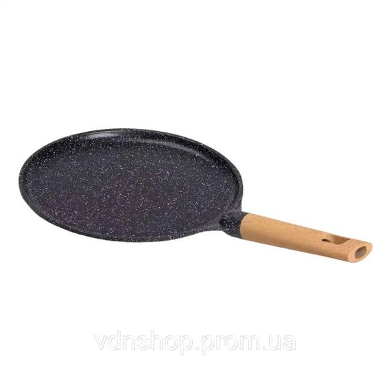 Алюминиевая блинная сковорода с мраморным антипригарным покрытием Ø 26 см, толстое дно MGC Black HP-4-429B | Зображення 2