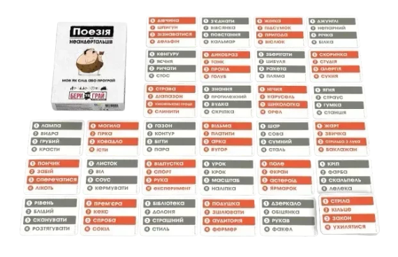 Настільна гра Поезія для Неандертальців: бери та грай (Poetry for Neanderthals: Grab & Game) | Зображення 2