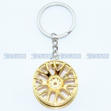 Брелок диск колесный золотой , Турция, WHEEL-GOLD,