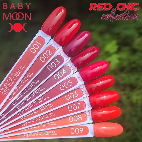 Гель-лак BABY MOON Red Chic №02 темно-червоний, 6 мл | Зображення 1
