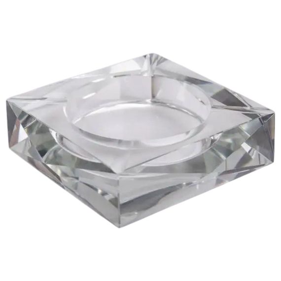 Скляна попільничка для сигарет 13х13х4 см попільничка квадратна настільна HP-4-132 | Зображення 1