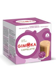 Кофе в капсулах Dolce Gusto Gimoka Caffe Latte 16 шт Италия Нескафе Дольче Густо