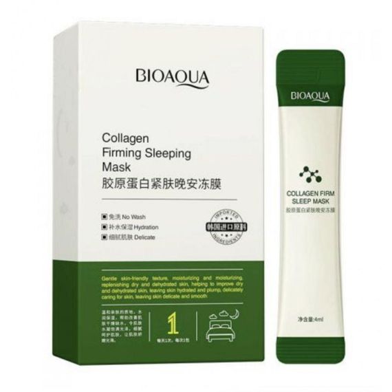 Нічна маска для обличчя Bioaqua Collagen Firming Good Night Mask, 4мл