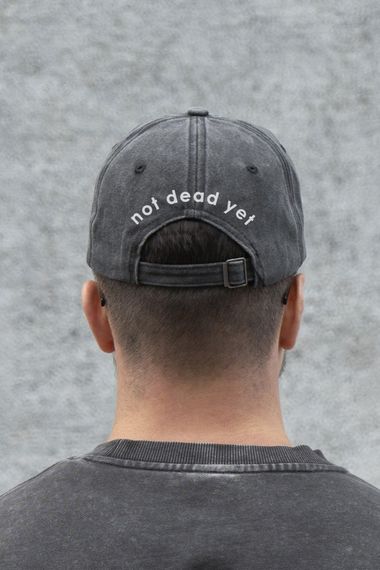 Кепка бейсболка Vintage Without з принтом NotDead Black | Зображення 3