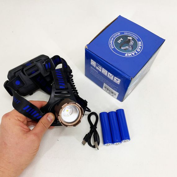 Фонарь налобный A49-TG 3x18650 | Зображення 6