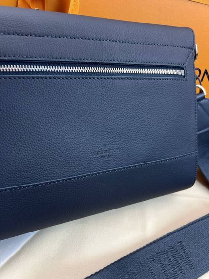 Сумка чоловіча мессенджер Louis Vuitton Takeoff Blue c878 | Зображення 2