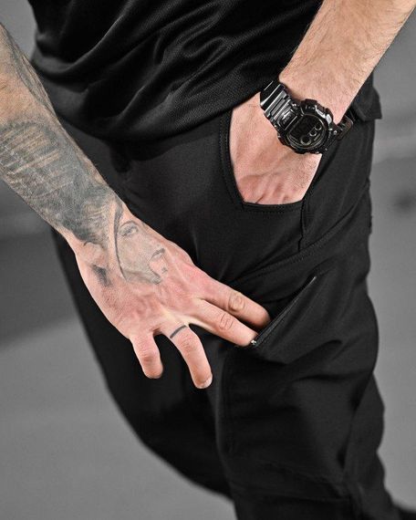 Літній тактичний костюм soldier чорний поліція ДЛ6404 | Зображення 7