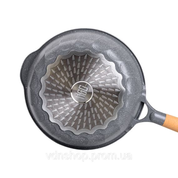 Алюмінієвий сотейник 4,3 л мармуровий з антипригарним покриттям Ø 28 см сірий MGC HP-4-437G | Зображення 3