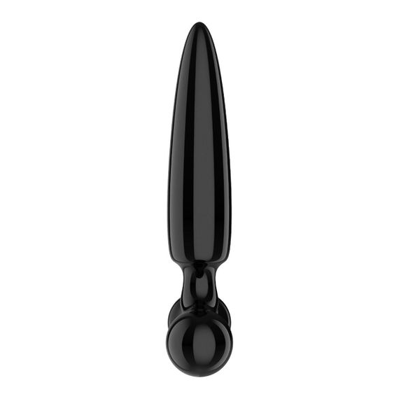 Тристоронній скляний дилдо Satisfyer Triple Crystal 1 Black Sex Aura | Зображення 3