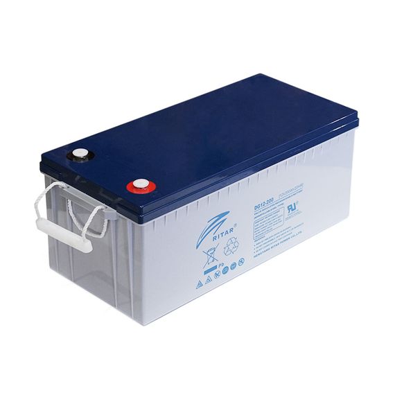 Аккумуляторная батарея GEL RITAR DG12-200, Gray Case