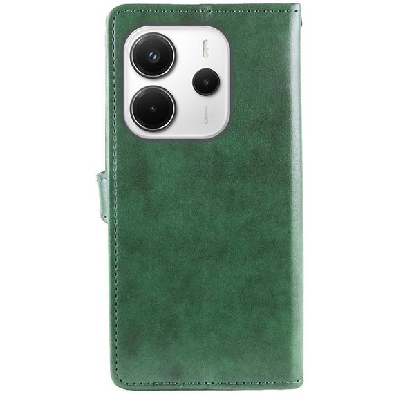 Шкіряний чохол-книжка GETMAN Gallant (PU) для Xiaomi Redmi Note 14 4G (Europe version) Зелений | Зображення 2