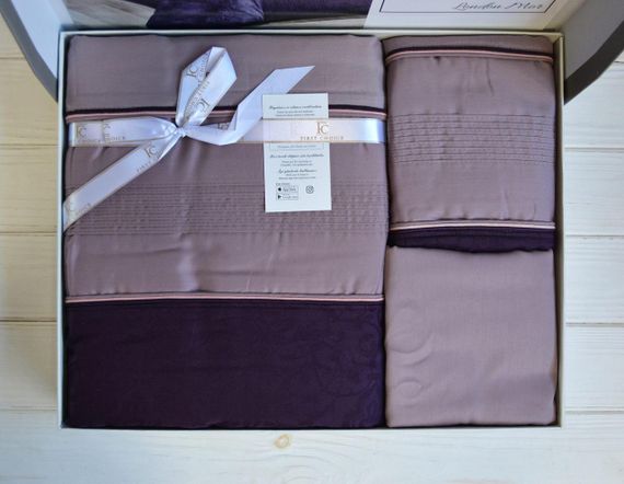 Комплект постельного белья First Choice Moonlight V.I.P 200x220 London Purple | Зображення 3