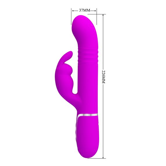 Вібратор PRETTY LOVE Coale Twinkled Tenderness Purple, 7 vibration functions 4 rotation functions 4 Sex Aura | Зображення 2