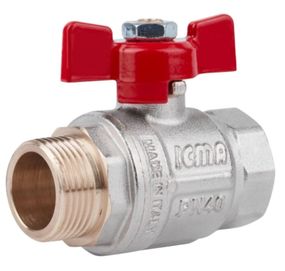 Кран кульовий Icma 3/4" прямий №351 (87351AE11)