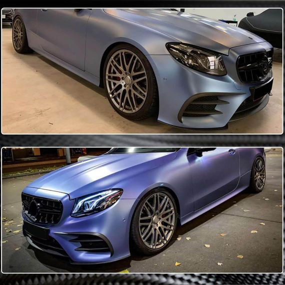 Накладка на передній бампер Lip (для AMG-Line 2017-2019, Карбон) для Mercedes E-class coupe C238 рр | Зображення 3
