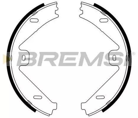 Колодки ручного гальма W212 09-, C218 11-, S212 09-, Bremsi (GF0319) | Зображення 1