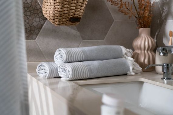 Рушник Ardesto SPA 90х170см, 100% бавовна, сірий (ART2690GR) | Зображення 5