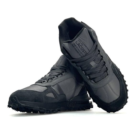 Зимние Мужские кроссовки New Lacoste Elite Active High Fur Grey (топ качество) А4869 46 29.5-30 см | Зображення 4