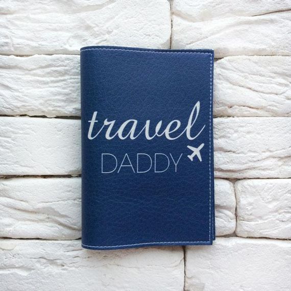 Обкладинка для паспорта Travel Daddy (темно-синій) | Зображення 1