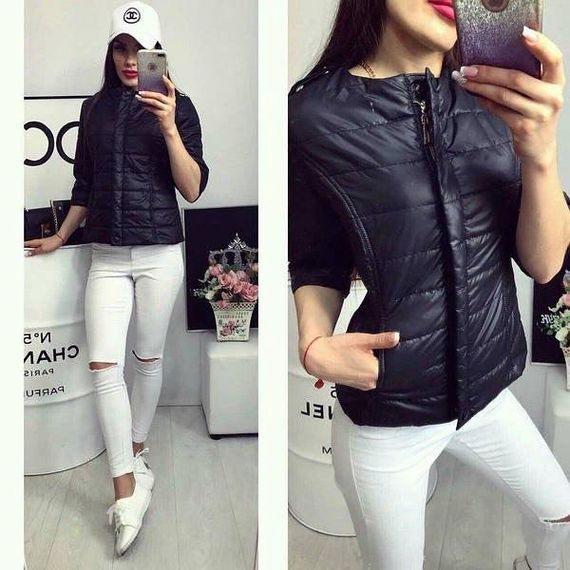 Жіноча демісезонна куртка, арт. 201, чорний