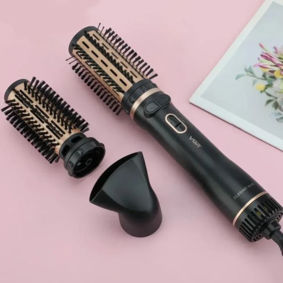 Фен-щетка с регулировкой температуры и 3 насадками для укладки VGR V-496 1000Вт | Зображення 2