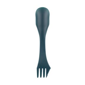 Ловилка Tribe Spork пластикова бірюзова, туристична ложка-виделка трайб легка для походу та риболовлі