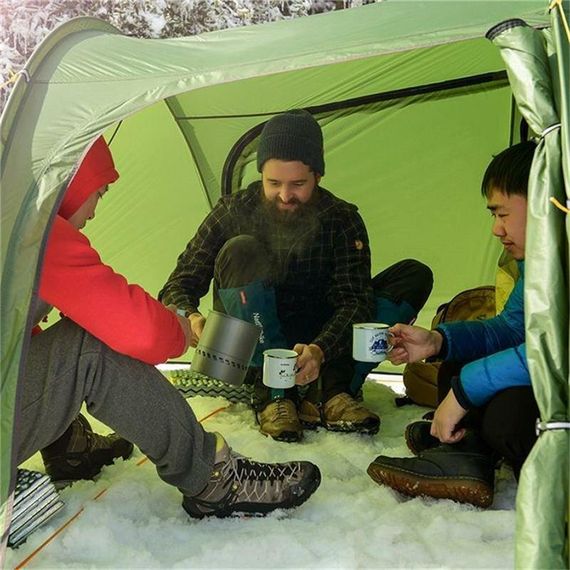 Намет двомісний з футпринтом Naturehike Opalus NH20ZP001, 210T, помаранчевий | Зображення 2