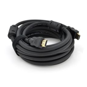 Кабель Ritar PL-HD348 HDMI-HDMI Ultra HD 4K,1080P, 5.0m, v1,4, OD-7.3mm, с фильтром, круглый Black, коннектор Gold, Пакет, Q70