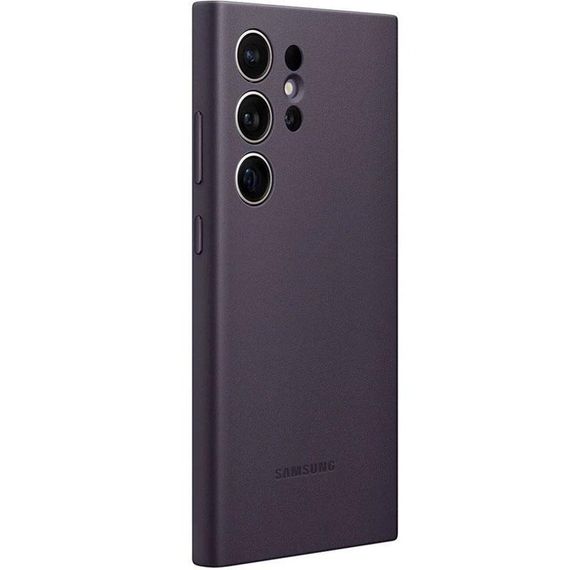 Кожаный чехол Leather Case (AAA) для Samsung Galaxy S24 Ultra Purple | Зображення 2
