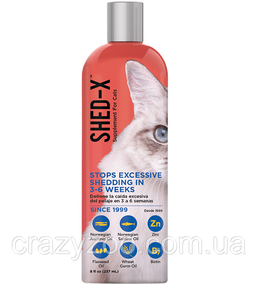 Добавка в корм для котів SynergyLabs Shed-X Cat проти линяння 245 мл 00514