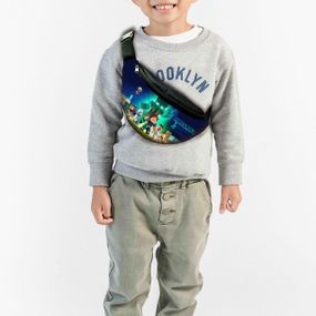 Сумка-бананка детская майнкрафт "Minecraft" с принтом ,32х15см,сумка для мальчика  через плечо (00141)