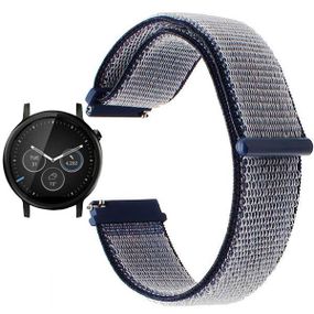 Нейлоновий ремінець для годинника Motorola Moto 360 2nd gen (42 mm ) - Navi Blue