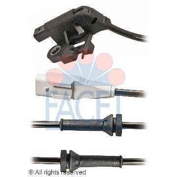 Датчик ABS задний Citroen C4 / Peugeot 307 00-, Facet, 21.0031,