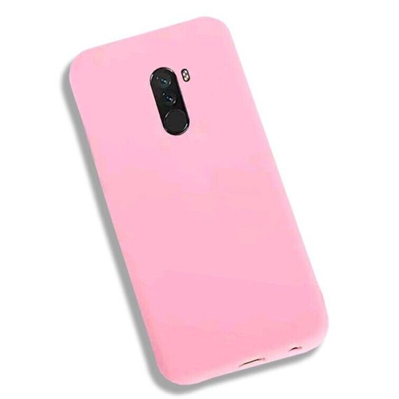 Чохол Candy Silicone для Poco F1 колір Рожевий