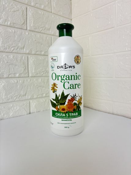 DALAS Шампунь для волос Organic care "Сила 5 трав" 900 г