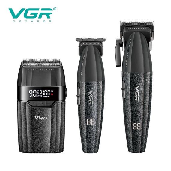 VGR V-640 S3 — профессиональный набор для стрижки 3 в 1 с мощным аккумулятором и LED-дисплеем | Зображення 1