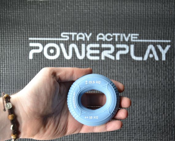 Еспандер кистьовий силіконовий PowerPlay PP-4330 Hand Grip Loops Light 13.5-18 кг. Блакитний | Зображення 5