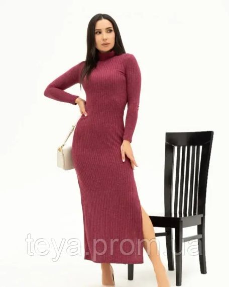 Платье для женщин цвет бордовый размер M FI_006697