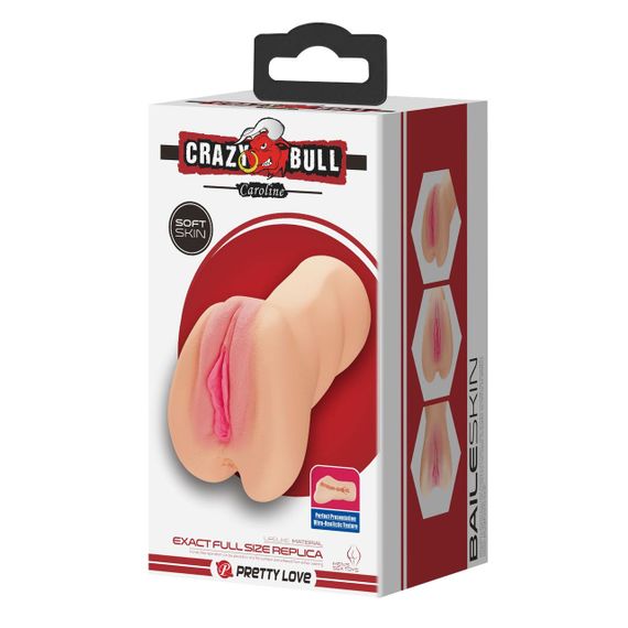 Мастурбатор вагіна CRAZY BULL - Caroline, Double holes TPR Sex Aura | Зображення 2