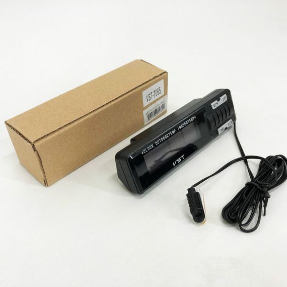 Годинник-термометр VST-7065 зовнішній і внутрішній датчик, Домашня метеостанція з гігрометром, Цифровий годинник | Зображення 5