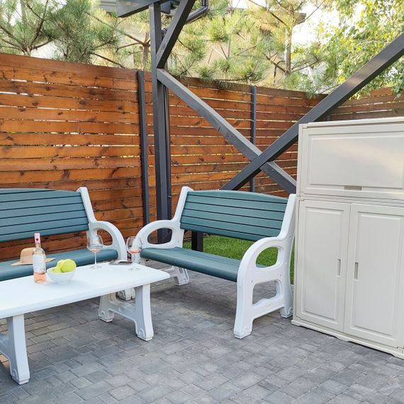 Пластикова тумба з полицею 82*41*93см SW-00001543 | Зображення 8