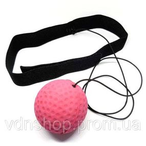 Файтбол на голову тренажер мяч для бокса на реакцию для отработки удара повязка мячик боксерский эспандер KW-33