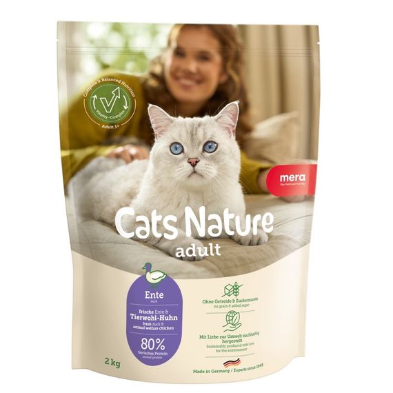 Сухий корм для котів з качкою Mera Cats Nature Adult Duck, 2 кг