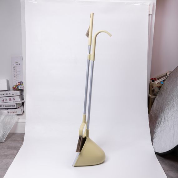 Набір віник і совок на довгій ручці для підлоги 25×25×95 (см) Зелений HP-45-1GR | Зображення 2