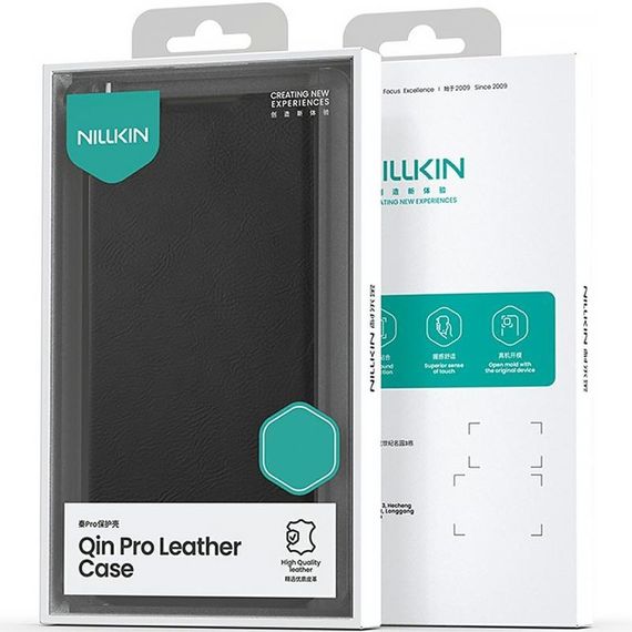 Шкіряний чохол-книжка Nillkin Qin Pro Camshield для Apple iPhone 17 Pro (6.3") Black | Зображення 5