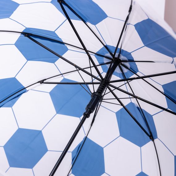 Класична дитяча парасолька-тростина напівавтомат з поліестеру 8 спиць діаметр 82 см Синя HP-23-9BL | Зображення 8