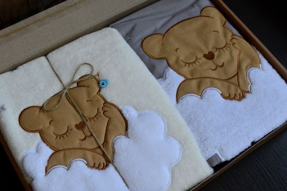 Детское постельное белье с плюшевым пледом Elita Baby в кроватку Ayicik Gri | Зображення 2