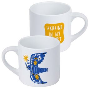 Кружка маленькая Ukraine in my heart 170 мл (KRD_22U006)